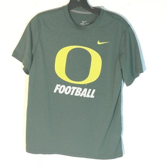 NIKE Dri Fit Oregon Football Green Activewear Short sleeve Tee T Shirt Large - Picture 2 of 6